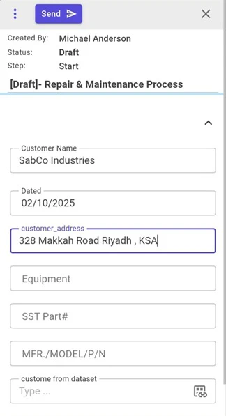 NileDesk mobile form