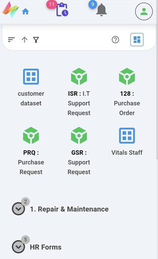 Mobile Home Screen